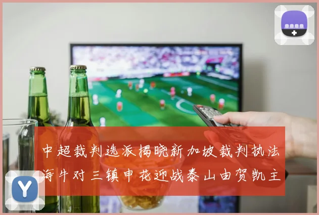 中超裁判选派揭晓新加坡裁判执法海牛对三镇申花迎战泰山由贺凯主哨